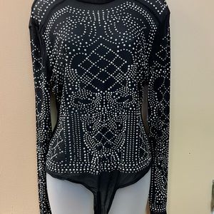 •Charlotte Russe Embellished bodysuit